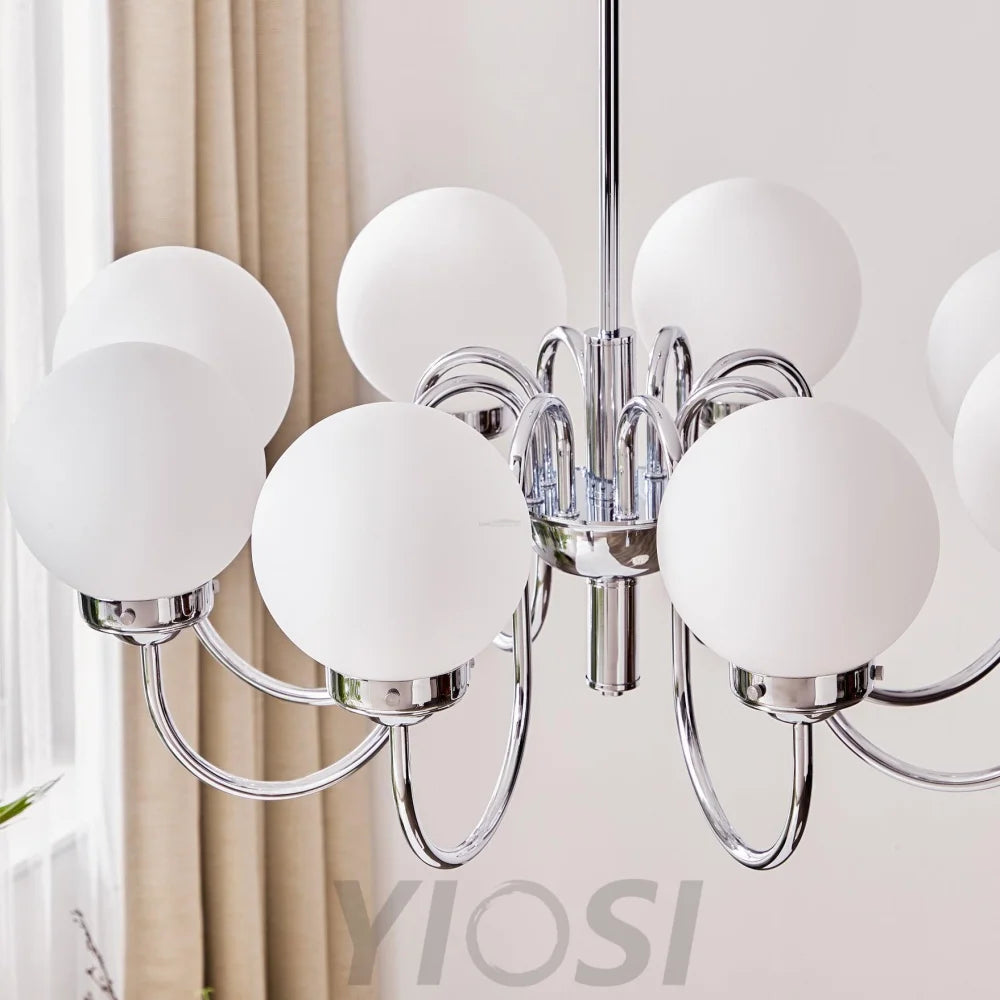 Progress Lighting Carisa Chandelier with 3/5/8 heads - Bend, Marshmallow Chandelier-1-Yiosilamp