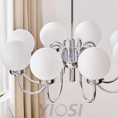 Progress Lighting Carisa Chandelier with 3/5/8 heads - Bend, Marshmallow Chandelier-1-Yiosilamp