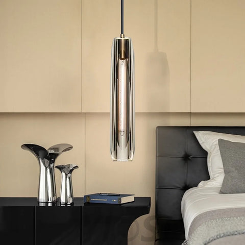 Prudence Smoky Grey Crystal Pendant Lights Light