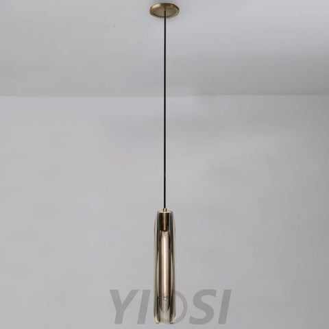 Prudence Smoky Grey Crystal Pendant Lights Light