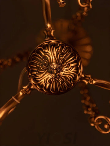 Putti Statuettes Brass Chandelier - Yiosilamp