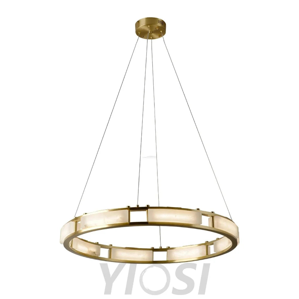 Qatar Alabaster Round Chandelier - Alabaster, Alabaster Chandelier-1-Yiosilamp