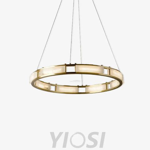 Qatar Alabaster Round Chandelier - Alabaster, Alabaster Chandelier-1-Yiosilamp