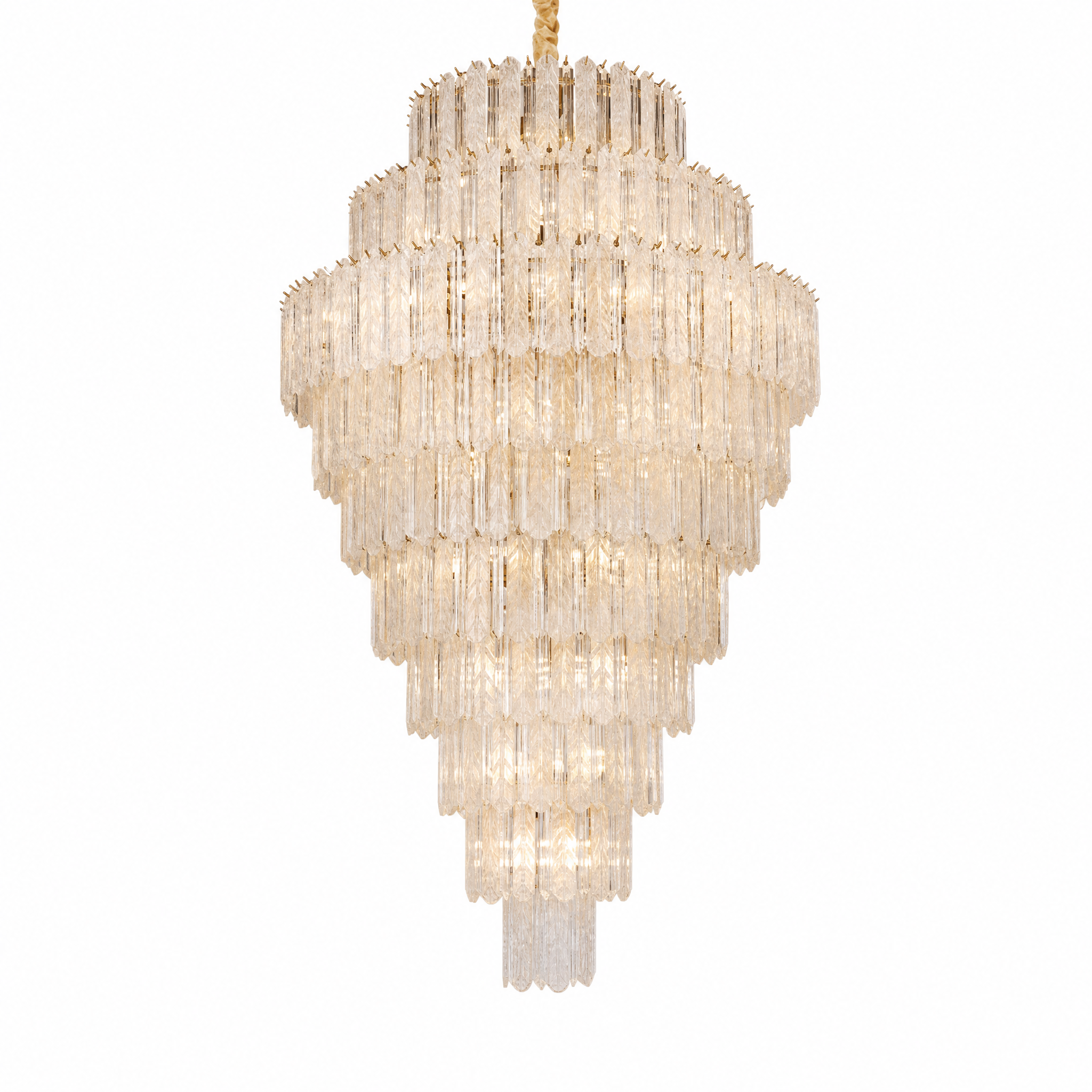 Quadro Glass Rod Crown Chandelier | Yiosi Lamps – YIOSI LAMPS