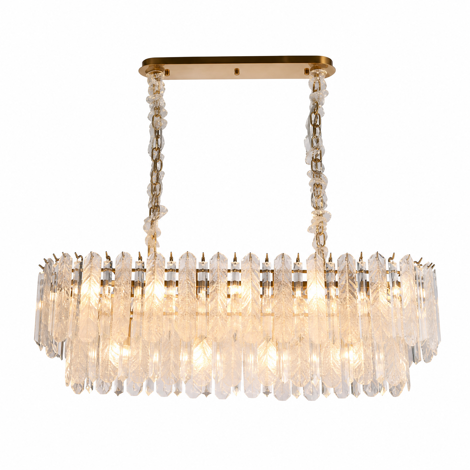 Quadro Glass Rod Chandelier — product photo