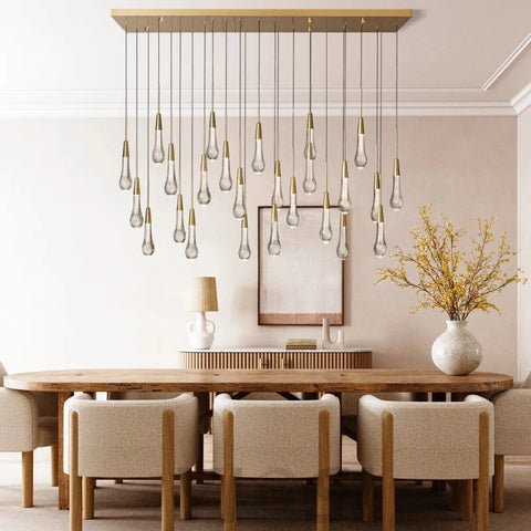 Raindrop Linear Chandelier 37’’ 50’’ 70’’ 87’’