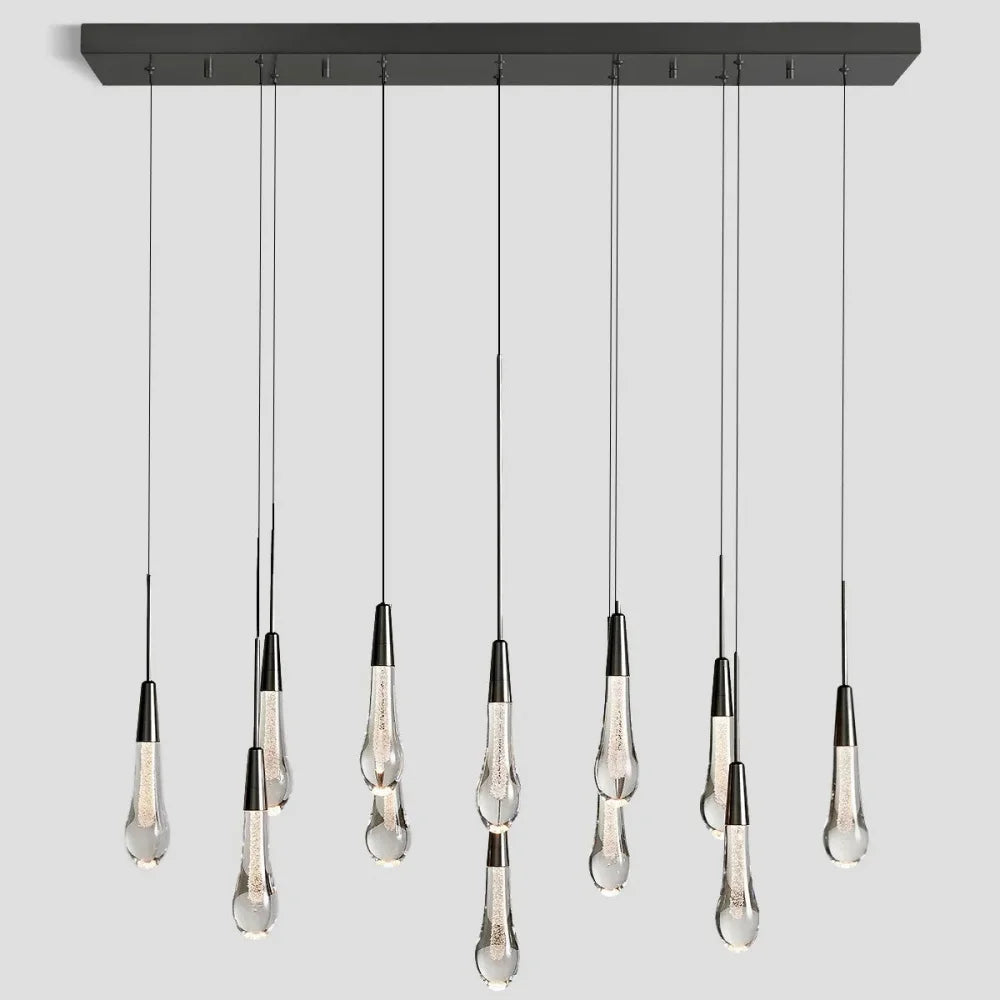 Raindrop Linear Chandelier 37’’ 50’’ 70’’ 87’’ Bronze /