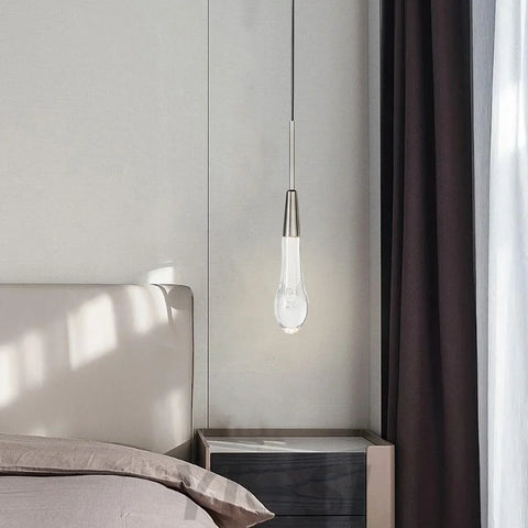 Raindrop Linear Soltaire Pendant 2’’ Light