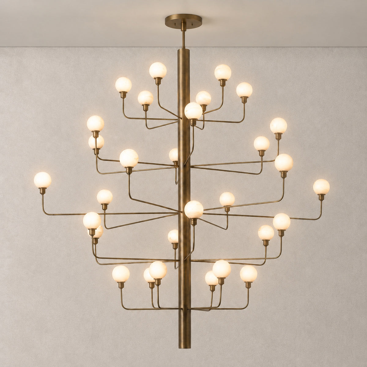 Ramo Alabaster Foyer Large Chandelier