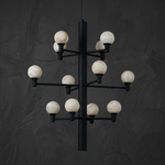 Yiosi Ramo Globe Alabaster Chandelier — Black - Image 2