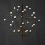 Yiosi Ramo Cluster Alabaster Chandelier — Brass - Image 2
