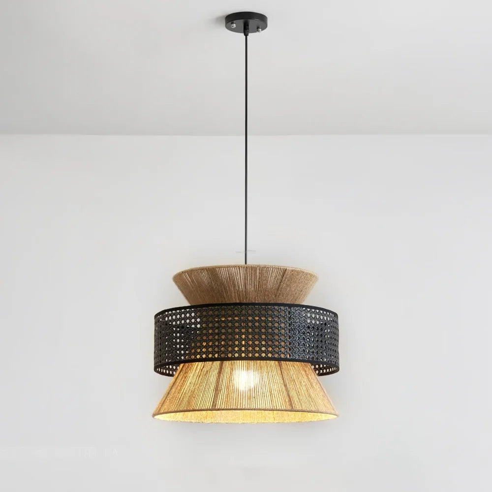 Rattan Bamboo Pendant - Rattan-1-Yiosilamp