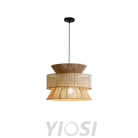Rattan Bamboo Pendant - Rattan-1-Yiosilamp