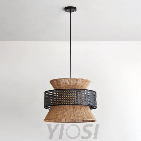 Rattan Bamboo Pendant - Rattan-1-Yiosilamp