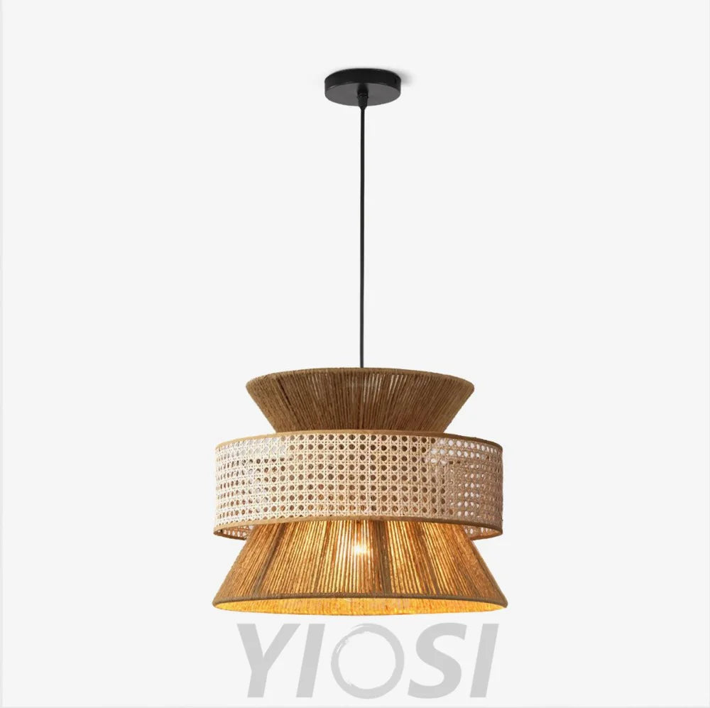 Rattan Bamboo Pendant - Rattan-1-Yiosilamp