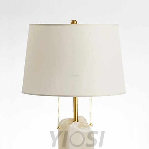 Raw Alabaster Table Lamp - Alabaster-1-Yiosilamp