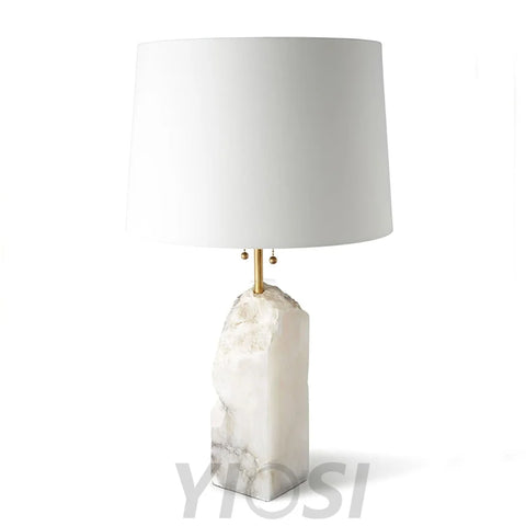 Raw Alabaster Table Lamp - Alabaster-1-Yiosilamp