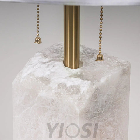 Raw Alabaster Table Lamp - Alabaster-1-Yiosilamp