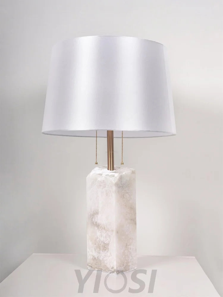 Raw Alabaster Table Lamp - Alabaster-1-Yiosilamp