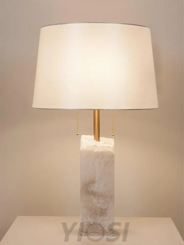 Raw Alabaster Table Lamp - Alabaster-1-Yiosilamp