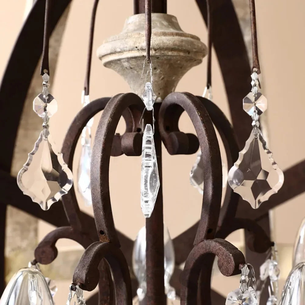Retro Globe Weathered Chandelier Φ 11.8″ - Genteel-1-Yiosilamp