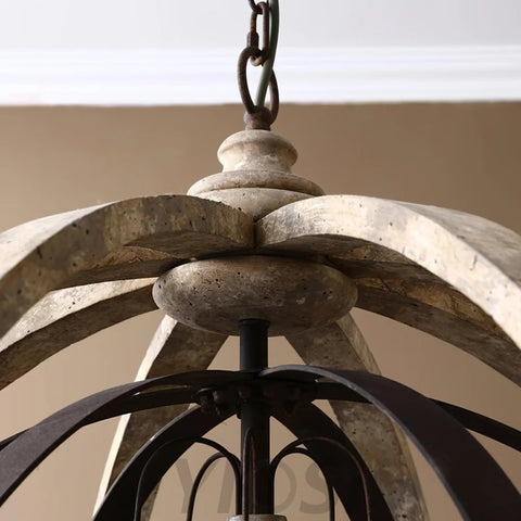 Retro Globe Weathered Chandelier Φ 11.8″ - Genteel-1-Yiosilamp