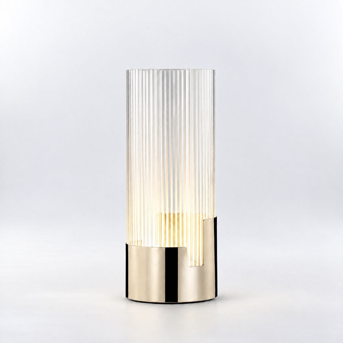 Ribbon Acrylic Table Lamp – lights on