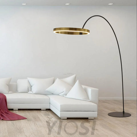 Ring Floor Lamp - Bent-1-Yiosilamp