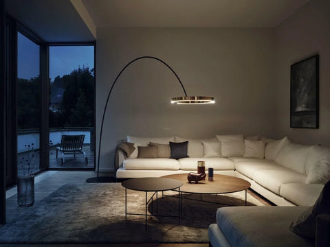 Ring Floor Lamp - Bent-1-Yiosilamp