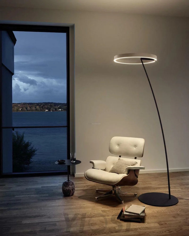 Ring Floor Lamp - Bent-1-Yiosilamp