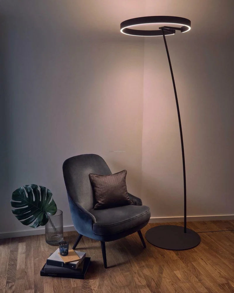 Ring Floor Lamp - Bent-1-Yiosilamp