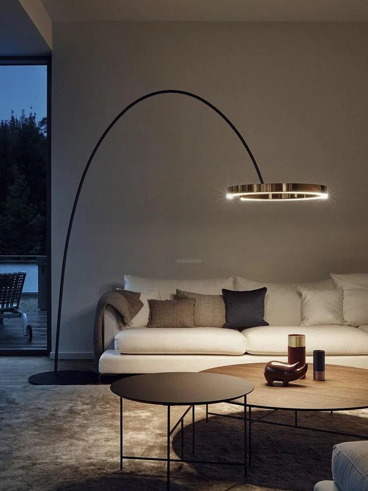 Ring Floor Lamp - Bent-1-Yiosilamp