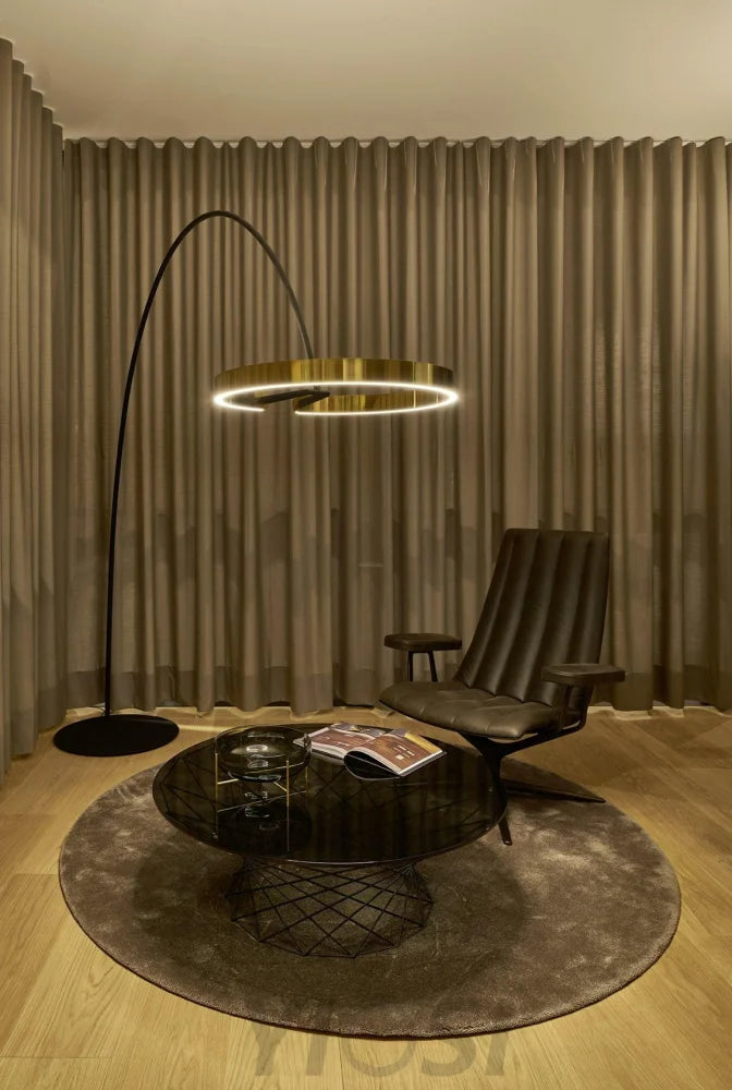 Ring Floor Lamp - Bent-1-Yiosilamp