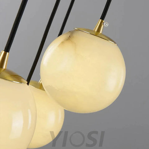 Roden Alabaster Global Pendant Chandelier Chandelier