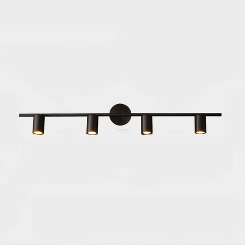 Rotatable Spotlight Wall Sconce - Black brushed gold, Bloom, Brass, Industrial-1-Yiosilamp