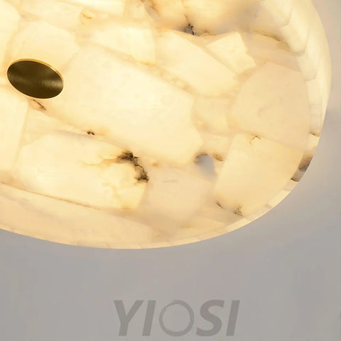 Round Alabaster Ceiling Lamp - Alabaster-1-Yiosilamp