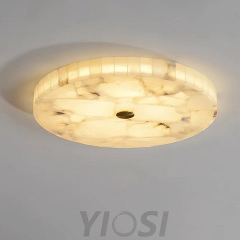 Round Alabaster Ceiling Lamp - Alabaster-1-Yiosilamp