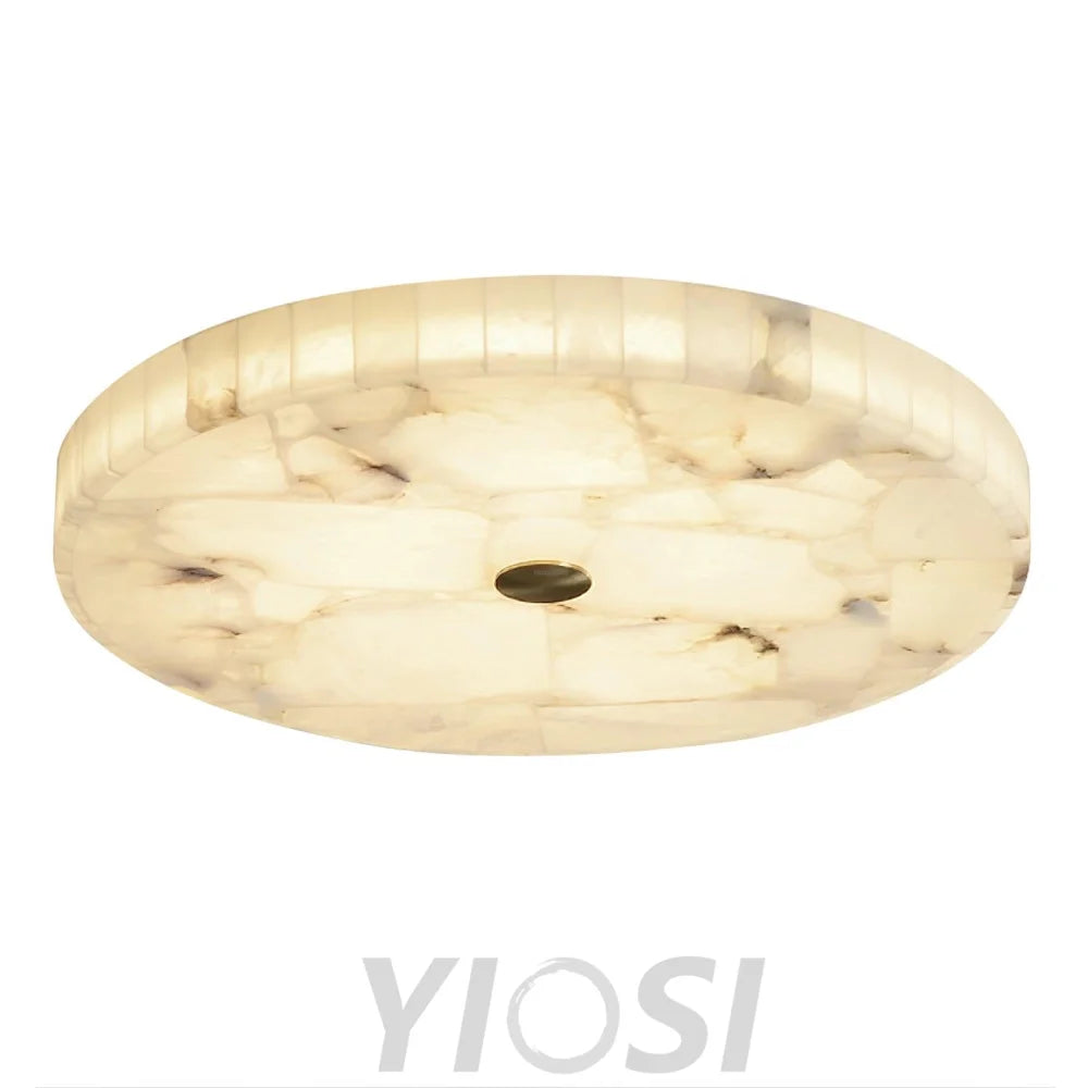 Round Alabaster Ceiling Lamp - Alabaster-1-Yiosilamp