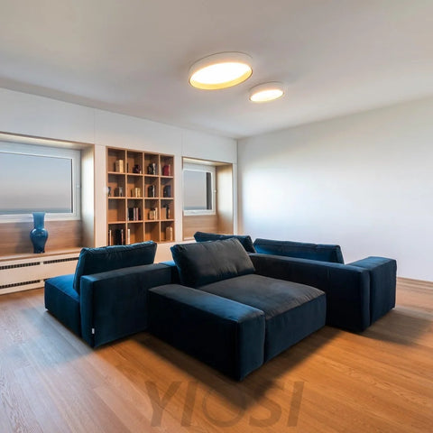Round Ceiling Lamp ∅ 18.1″ - Chloe, Flush Mounts-1-Yiosilamp