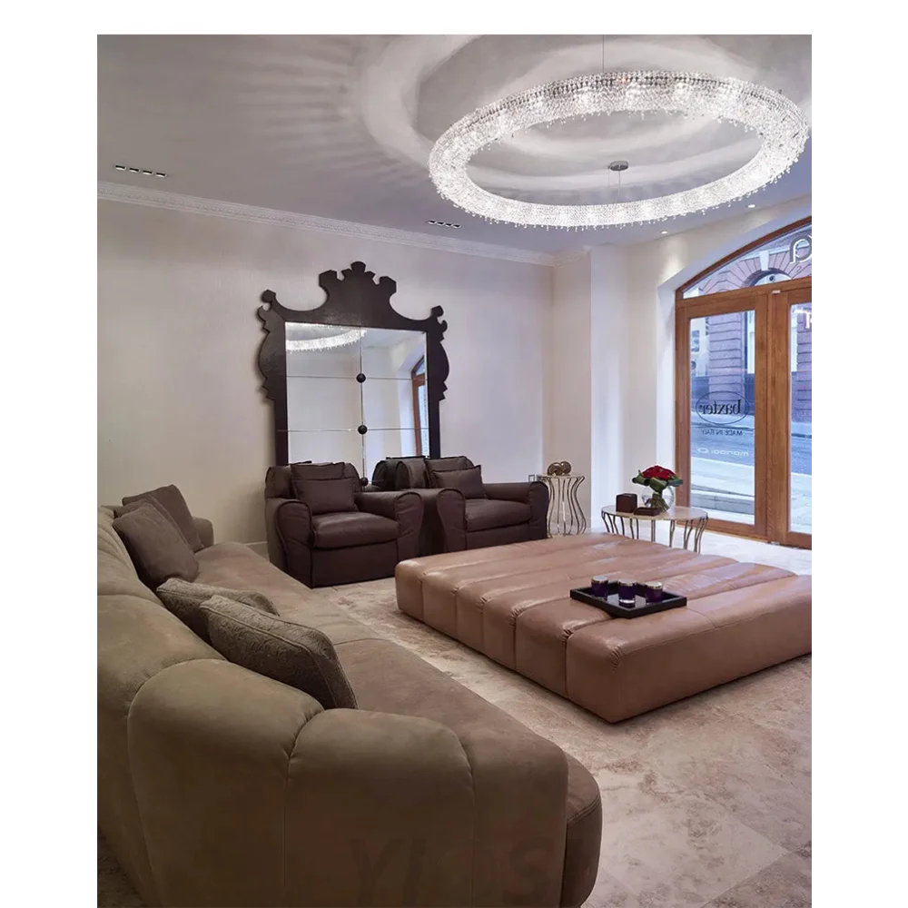 Round Circle Luxury Modern Chandelier