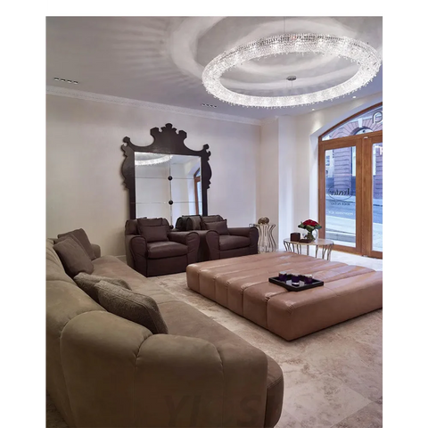 Round Circle Luxury Modern Chandelier