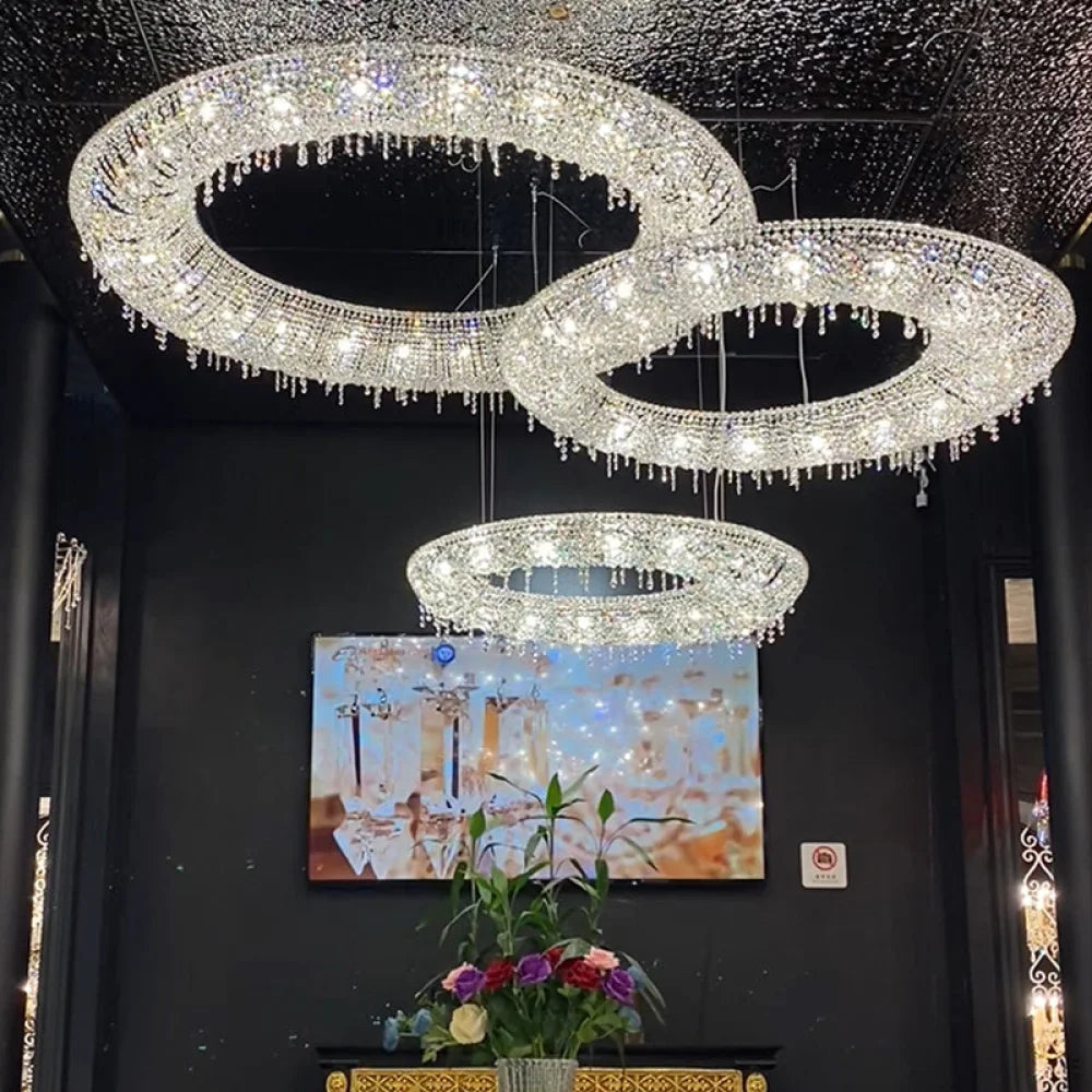 Round Circle Luxury Modern Chandelier 23.6’’ D