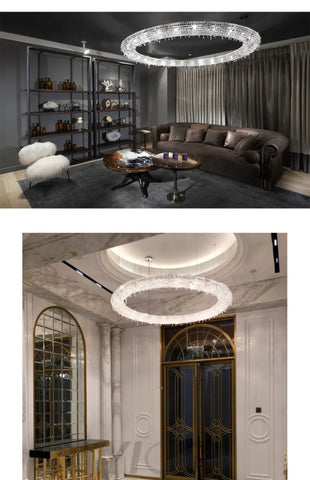 Round Circle Luxury Modern Chandelier