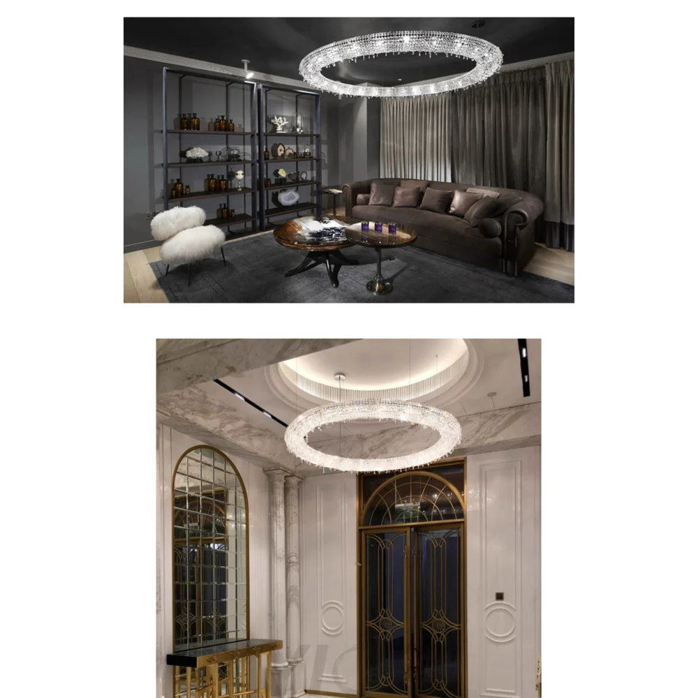 Round Circle Luxury Modern Chandelier
