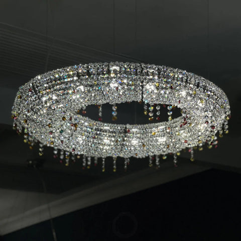 Round Circle Luxury Modern Chandelier