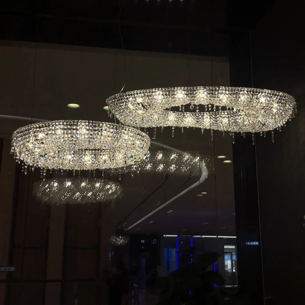 Round Circle Luxury Modern Chandelier