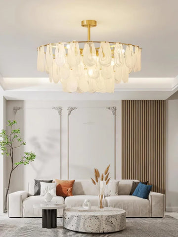 Round Cloud Glass Pendant - Cylinder-1-Yiosilamp