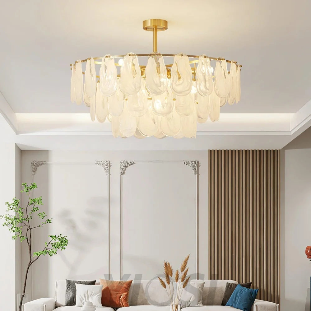 Round Cloud Glass Pendant - Cylinder-1-Yiosilamp