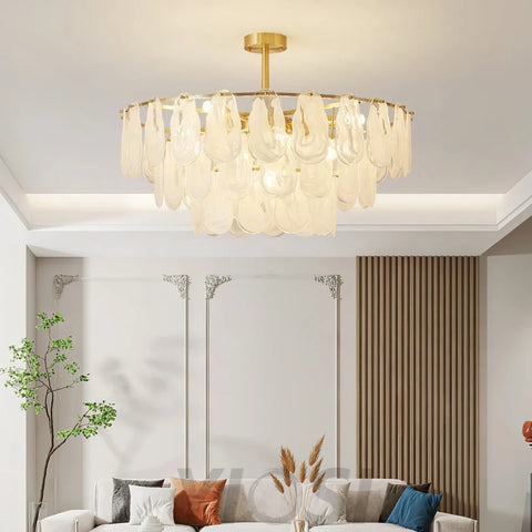 Round Cloud Glass Pendant - Cylinder-1-Yiosilamp