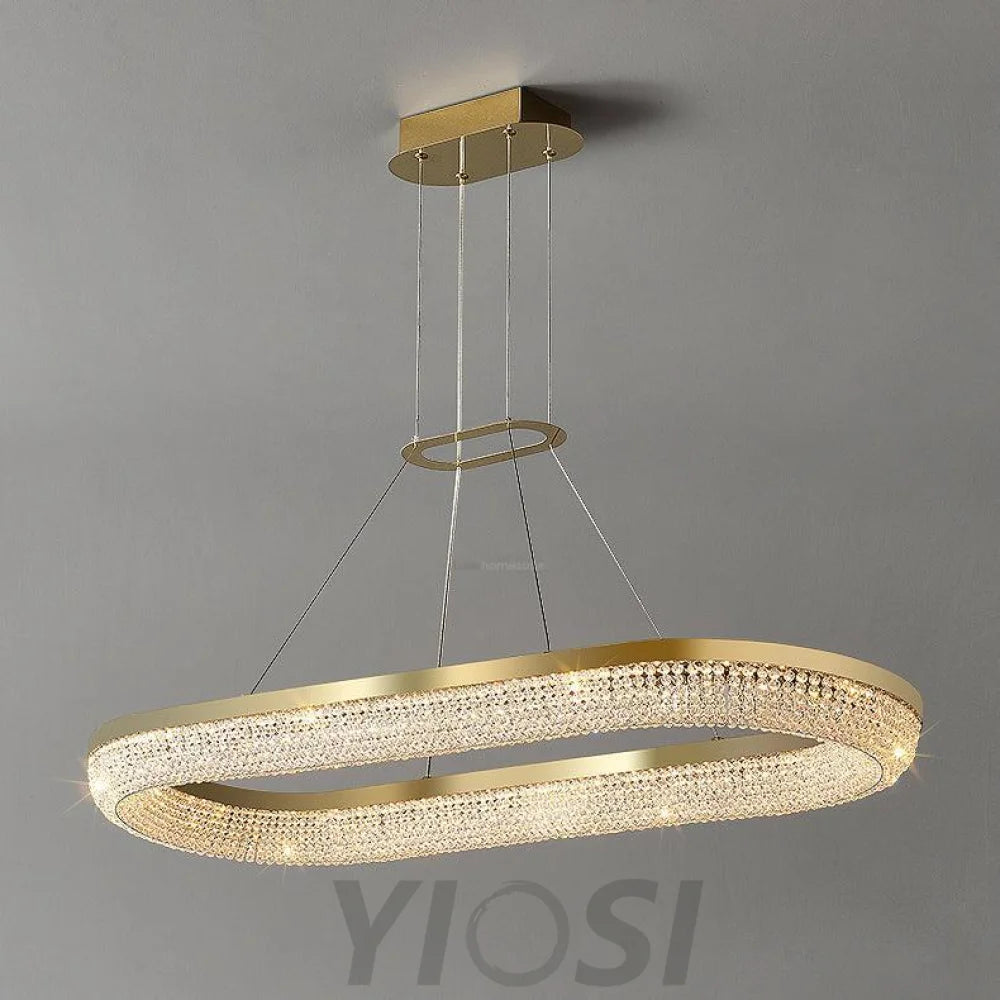 Round Crystal Ring Chandeliers - Yiosilamp